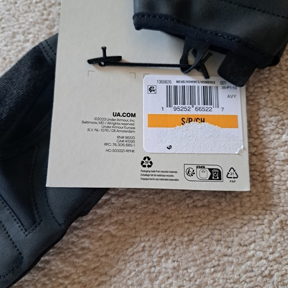 Under Armour Training Gloves Mens Small Black Fitness Workout Breathable New - Picture 5 of 8